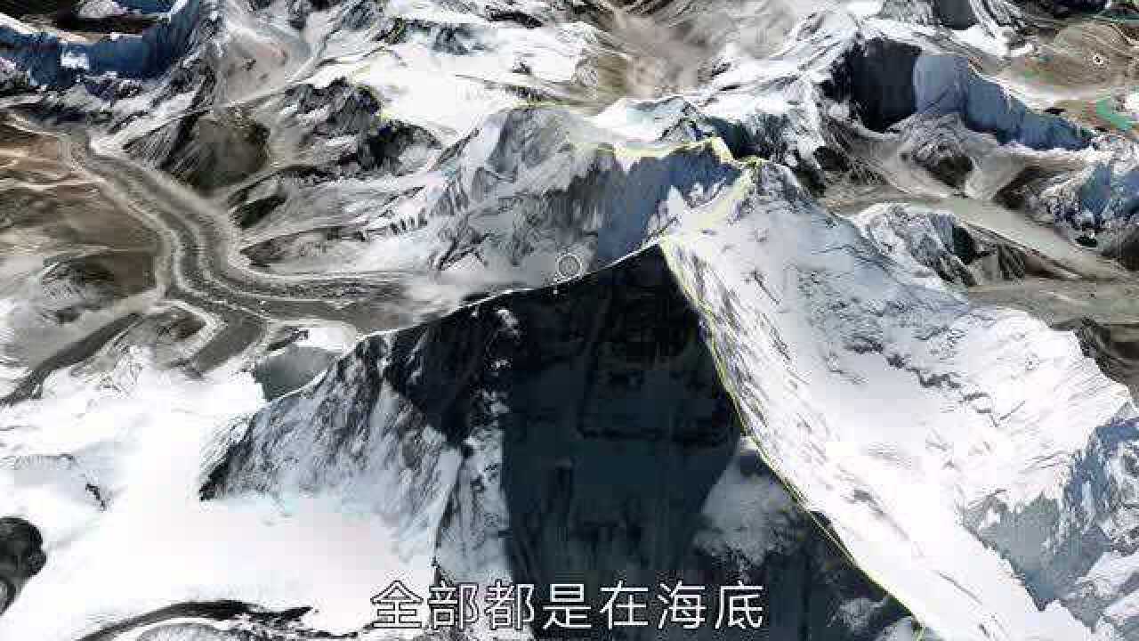卫星地图看世界最高峰珠穆朗玛峰当站在山顶的时候才是真正的一览众山