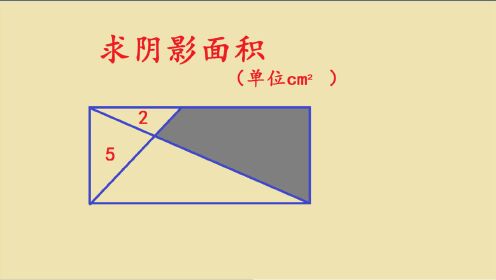 [图]小升初数学，求阴影部分的面积，同学觉得条件不够，怎么办？