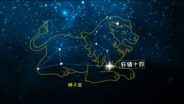 轩辕十四是一等亮星,又位于黄道上,被称为王者之星