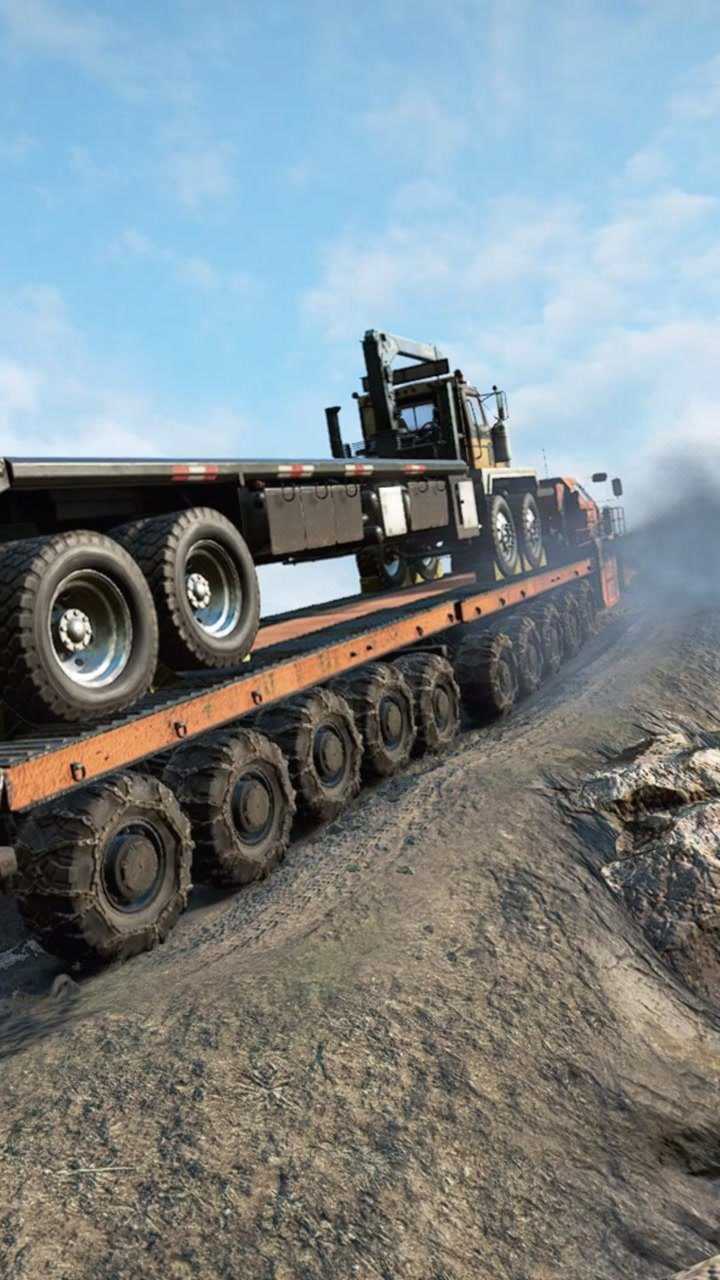 俄罗斯maz-7907重载上坡,马力十足_腾讯视频