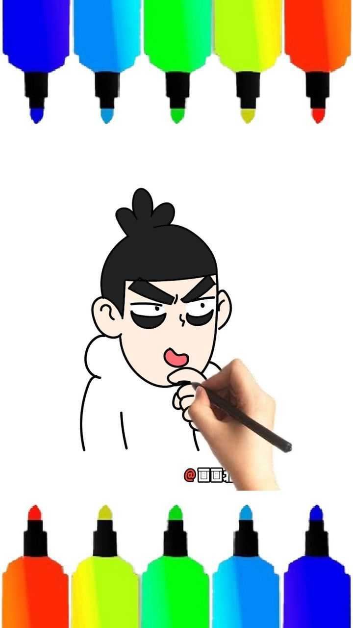 画画北北呀:伍六七#伍六七 刺客伍六七 #简笔画_腾讯视频