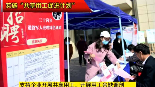 山东:实施“六大计划” 保障企业用工