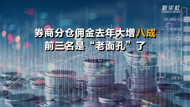 券商分仓佣金去年大增八成!前三名是“老面孔”了