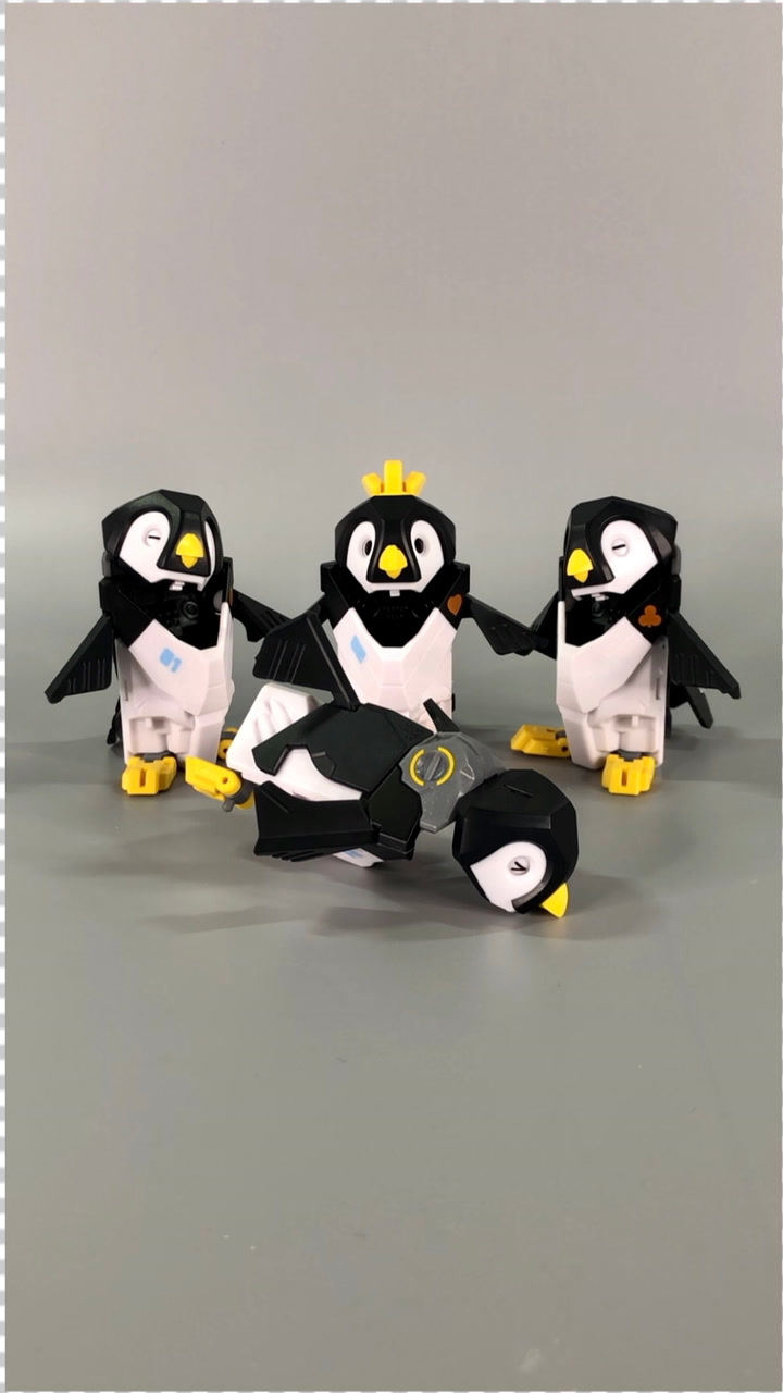 bb08:小企鹅冰块四人组.含变形流程.