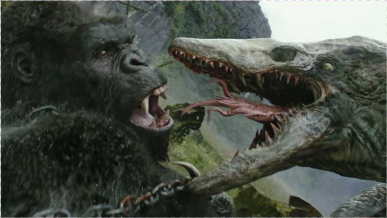 金刚骷髅岛:骷髅爬虫既凶狠又狡猾,可终究敌不过会用武器的金刚