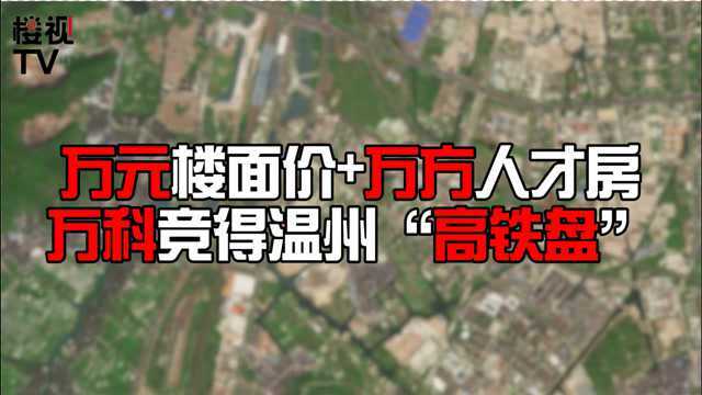 温州又有高铁盘被万科拿下,9992元/㎡+10000㎡竞配,这个价格怎么样?#温州 #买房 #高铁新城