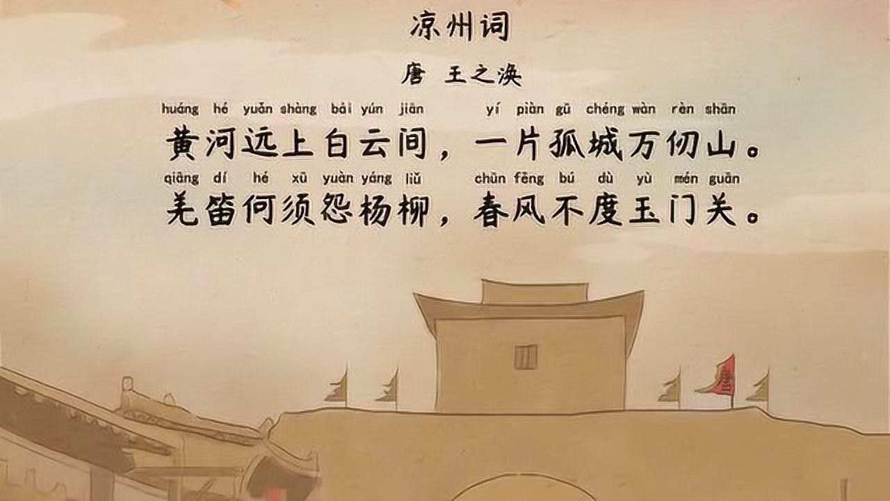 部编版五年级下册古诗解析:第9首《凉州词》