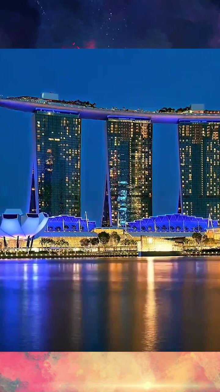 新加坡最著名的帆船酒店眼前这一幕终于知道为什么这么贵了
