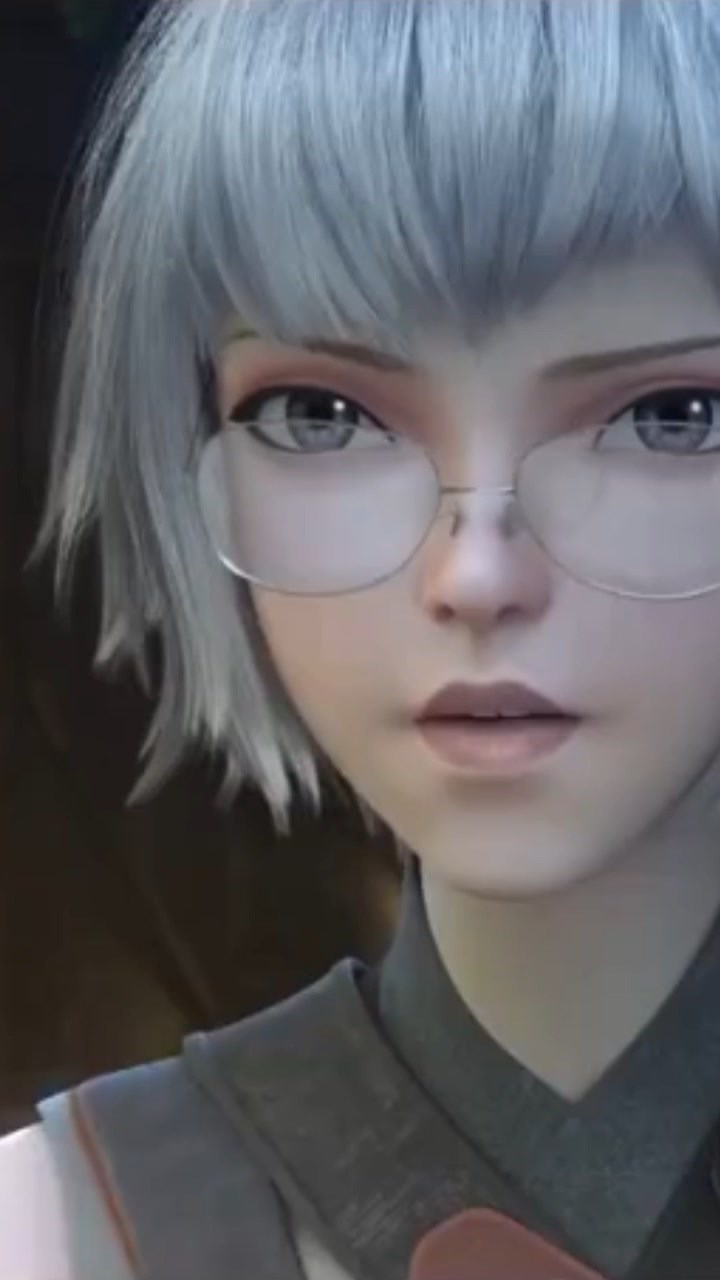 灵笼白月魁戴眼镜就够犯规了她还咬嘴唇国漫