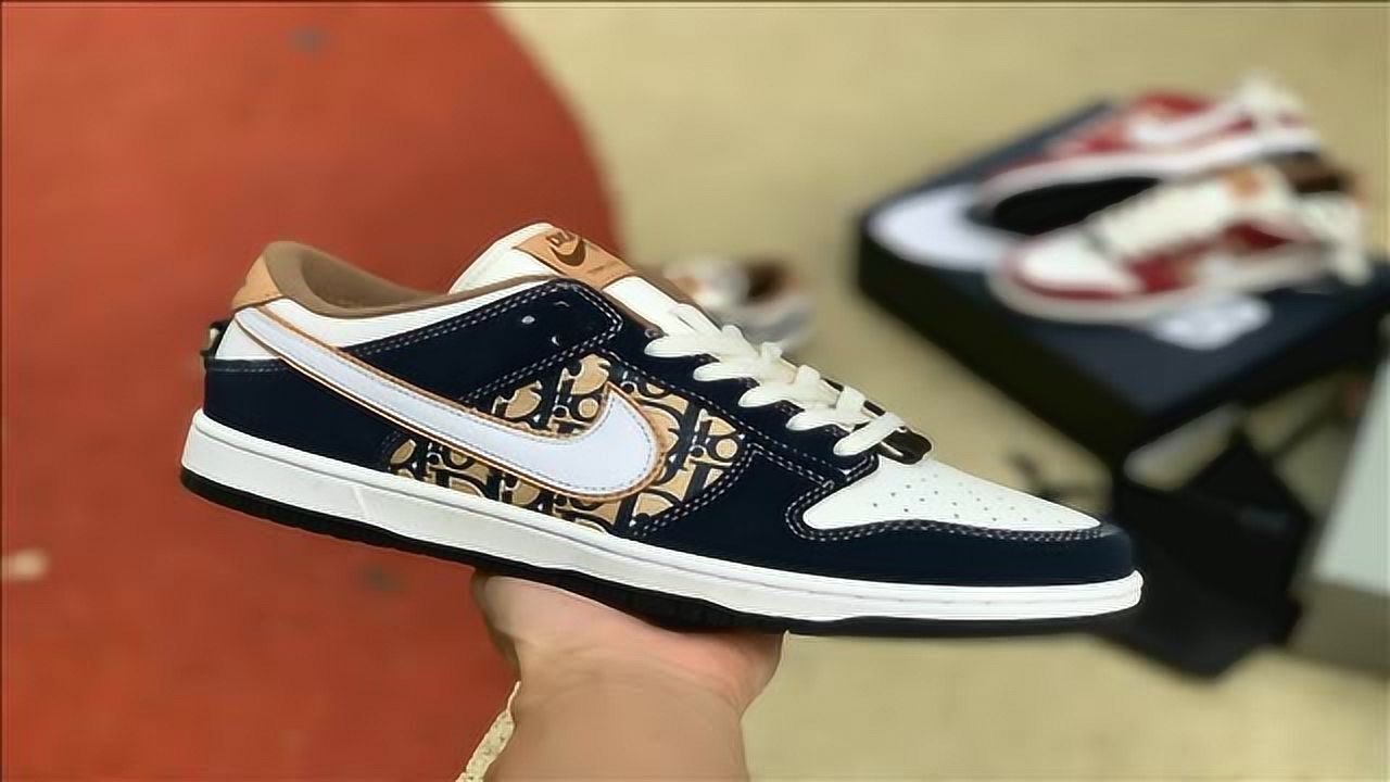 纯原真标sb迪奥白兰lownikesbdunklowxdior迪奥联名开箱季