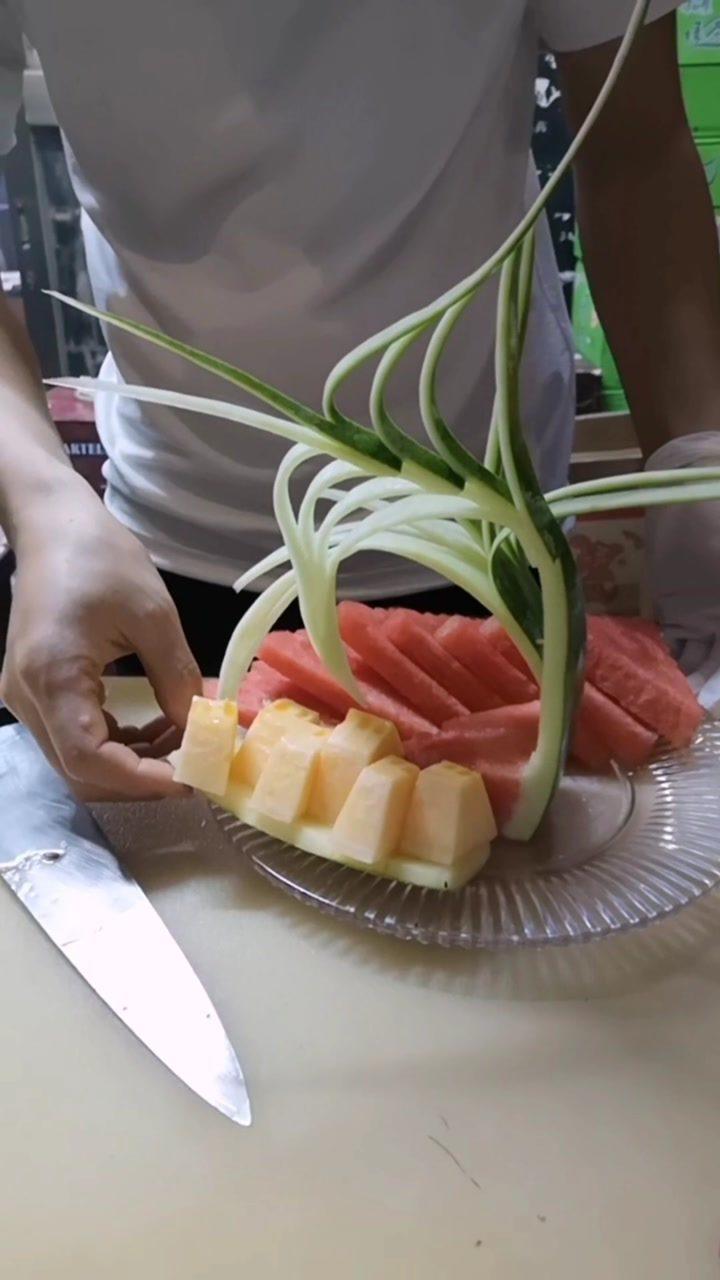教你切ktv的水果拼盘,你学会了吗?_腾讯视频