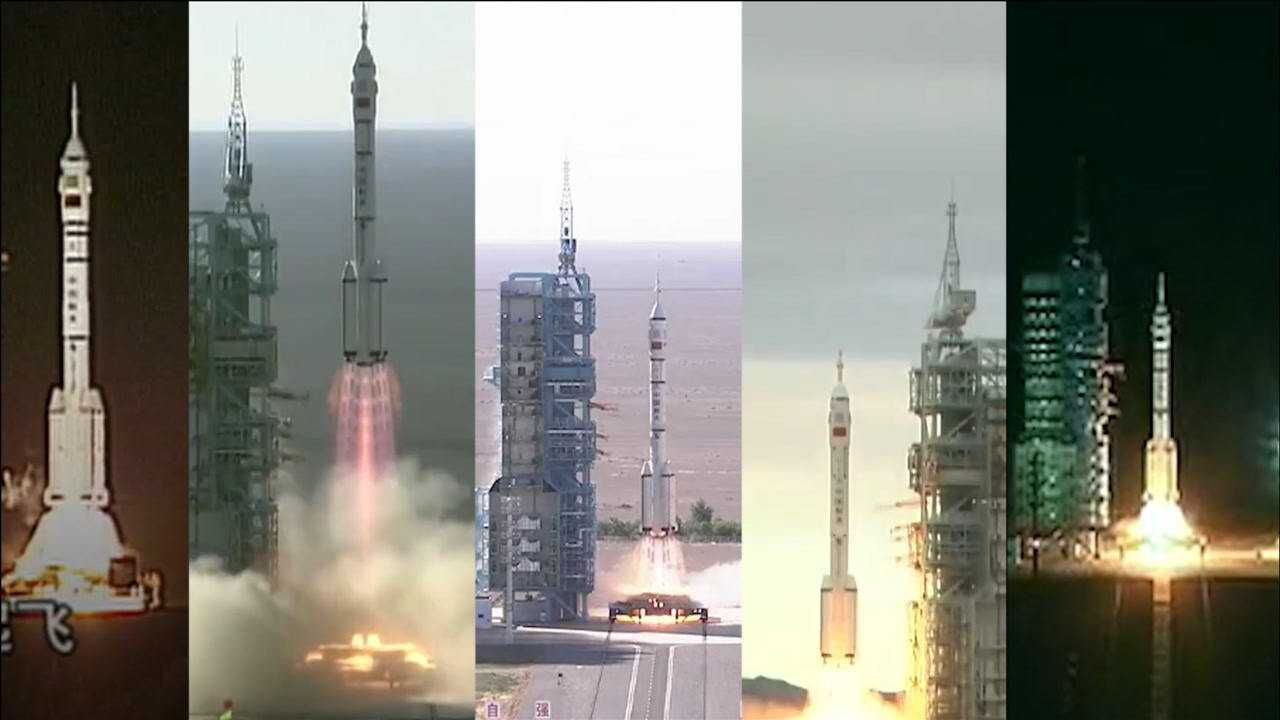 神舟十二号载人飞行任务圆满成功_神舟十二号成功发射2分半回顾“神舟”飞船22年载人“飞天”路_高清1080P在线观看平台_腾讯视频