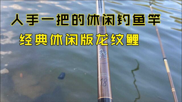 当年人手一把的大物钓鱼竿?野钓实测,化氏休闲版龙纹鲤5.4米!