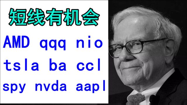 美股tsla、AMZN、AAPL、MSFT、nvda、AMD、nio、UNH、BA、CCL、UBER、AMD、QQQ、SPY