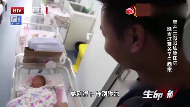 回顾:同卵三胞胎面容相似,父母难辨认笑话频出,新手爸妈辛苦并快乐着