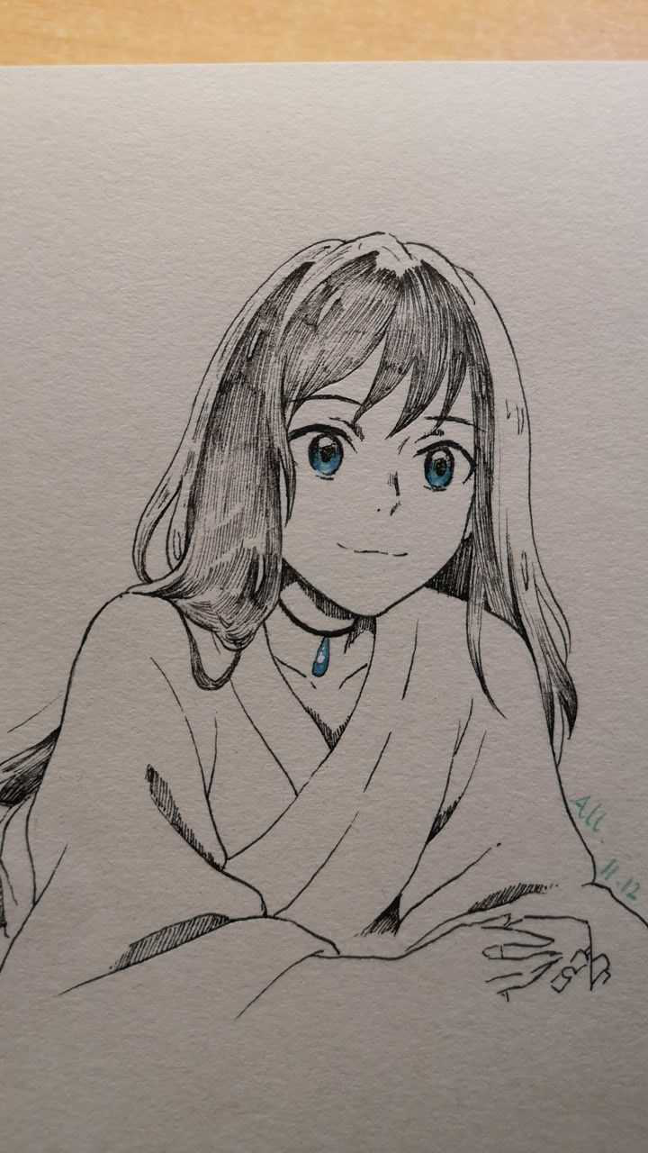 天气之子绘画过程