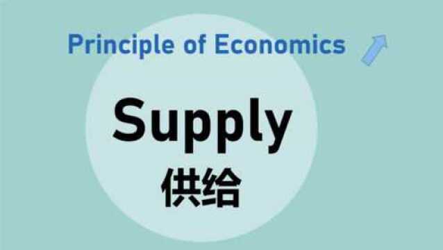 经济学系列课程:第三集经济学原理的供给