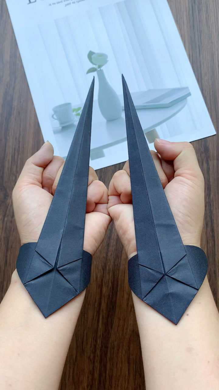 a4纸折的袖剑,戴上它你就是最靓的仔_腾讯视频