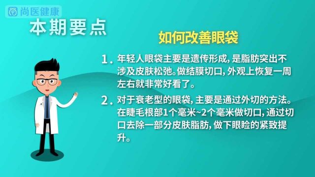 眼袋显老?如何有效的改善眼袋