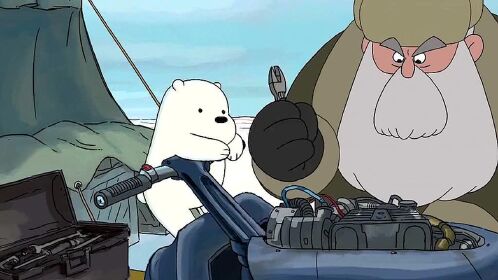 咱们裸熊:小白熊和尤里的邂逅