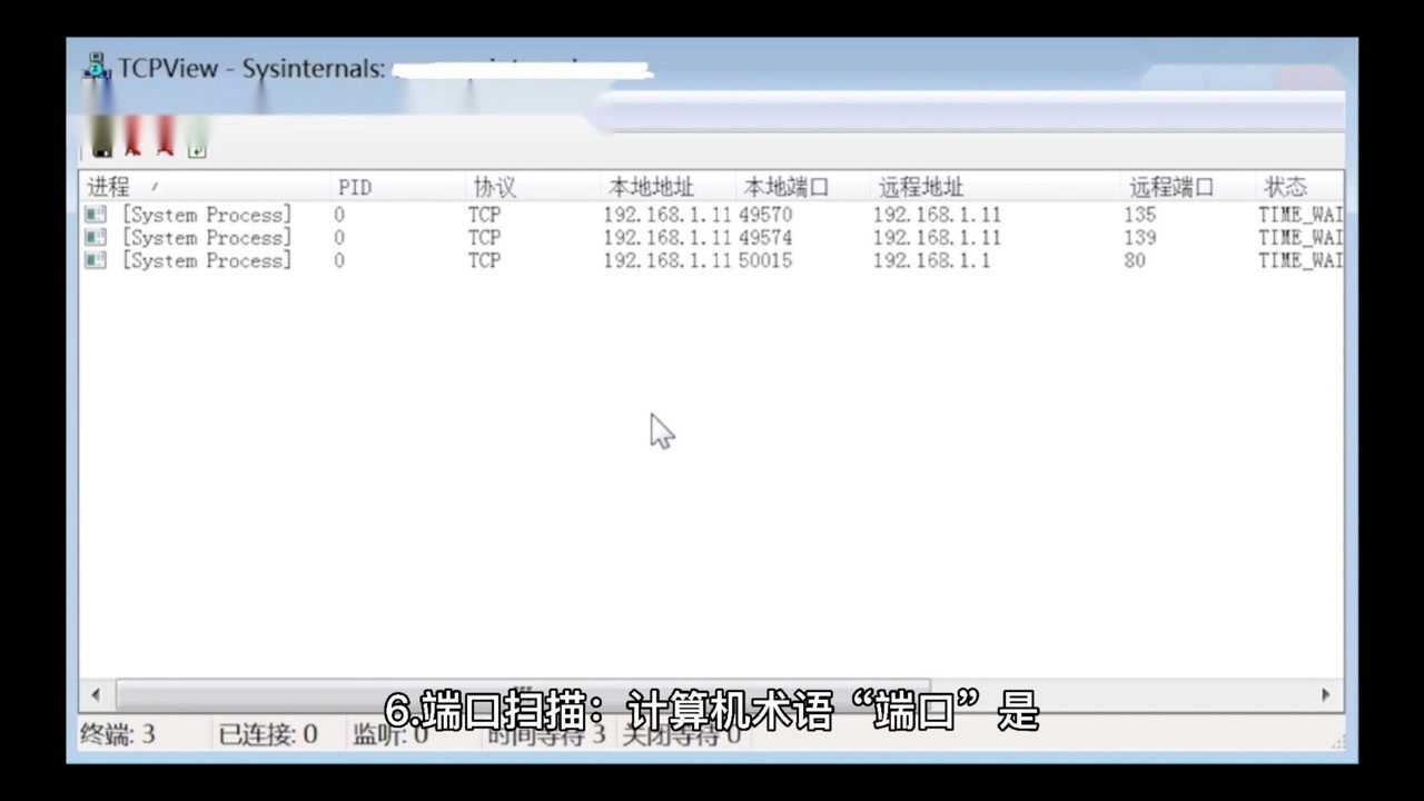 网络安全「三」地址、端口、扫描、嗅探(6)腾讯视频}