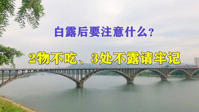 白露后,牢记“3不露2不吃”,秋冬少生病,老祖宗的规矩不能忘