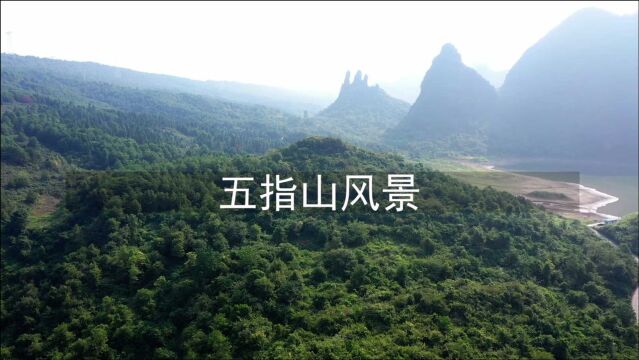 黄姚五指山景区风景,有人说这是传说中的霸王卸甲