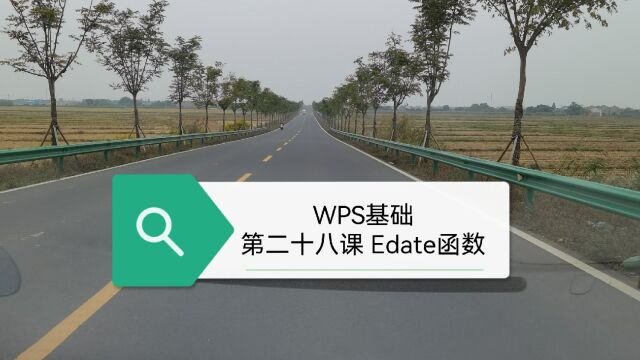 WPS表格 从零开始(第二十八课 Edate函数)