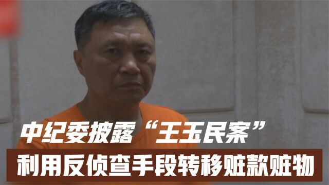 中纪委披露“王玉民案” 利用反侦查手段转移赃款赃物