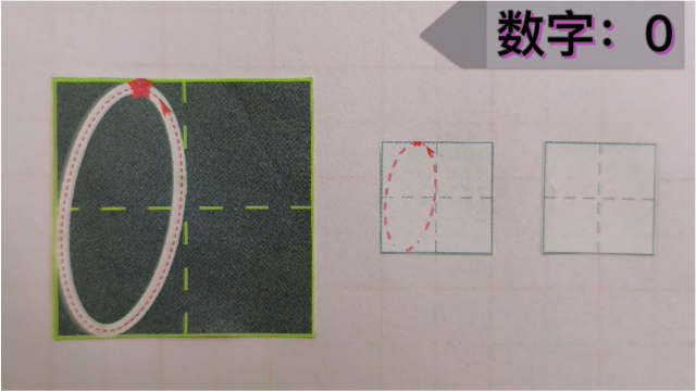 硬筆書法名師教你數字0在田字格里的正確寫法