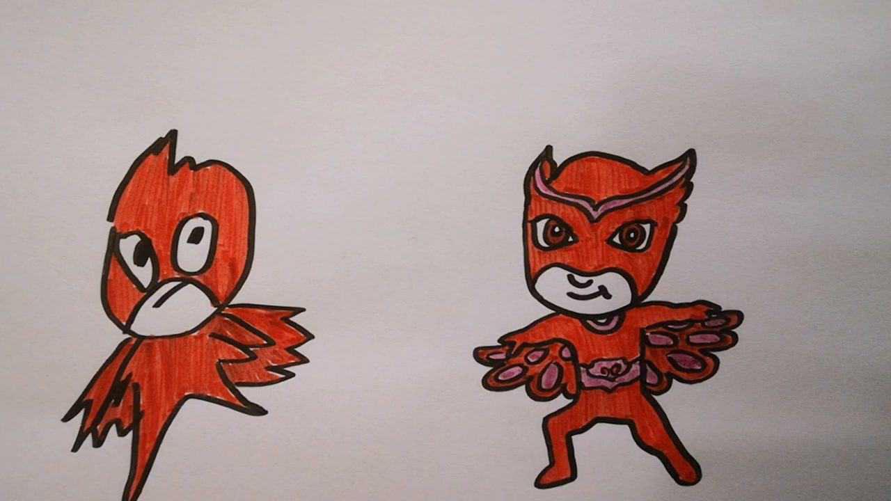 学画画前后画的猫头鹰女,你们也是这样的吗