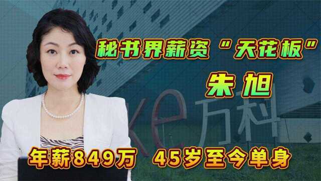 中国秘书界“天花板”朱旭,45岁至今单身?年薪849万年终奖千万