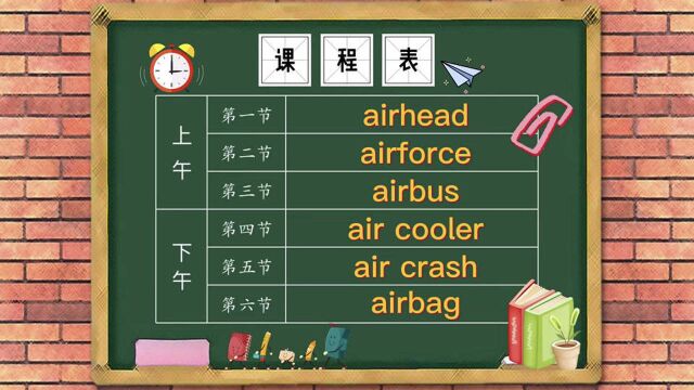 【两万词汇解析】air表空气,head表头,airhead空气的头就是笨蛋