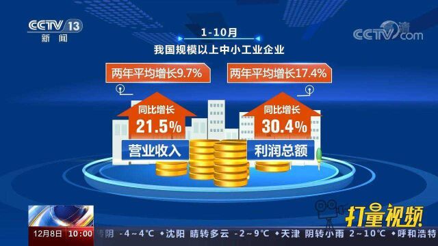 工业和信息化部:1至10月中小企业生产经营保持稳定恢复态势