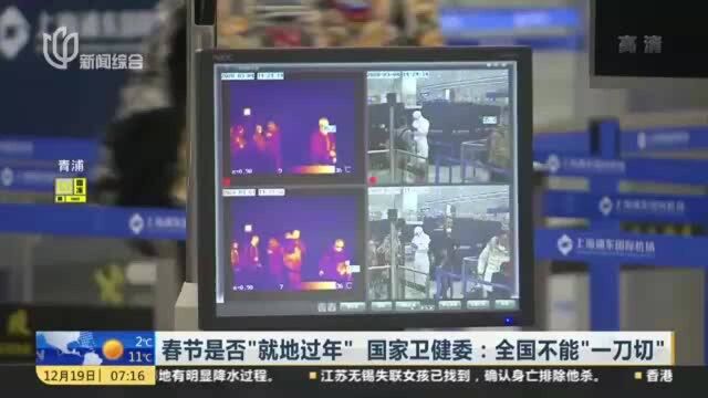 春节是否“就地过年” 国家卫健委:全国不能“一刀切”