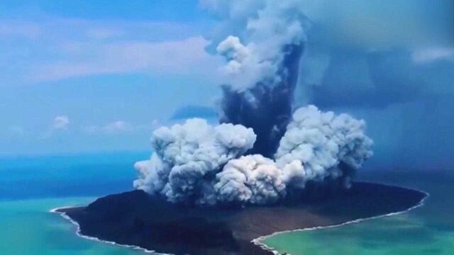 汤加海底火山大喷发 当地居民形容威力宛如炸弹爆炸