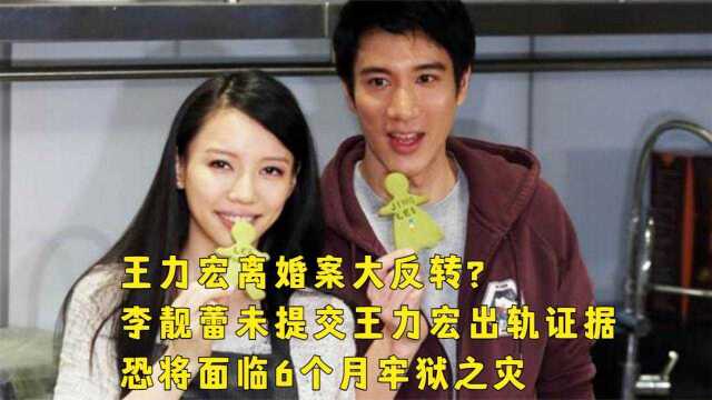 王力宏离婚案大反转?李靓蕾未提交出轨证据,恐有6个月牢狱之灾