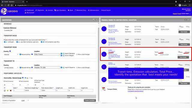 GEODIS QUOTATION TOOL,助你能量拉满,跑赢市场