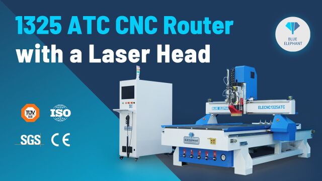 ATC 4x8 CNC Wood Router with Laser Head for Furniture