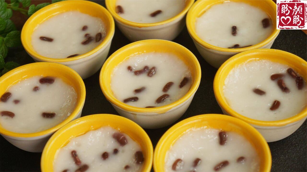 传统小吃椰香红豆钵仔糕,简单易做,q弹爽滑,香甜可口!