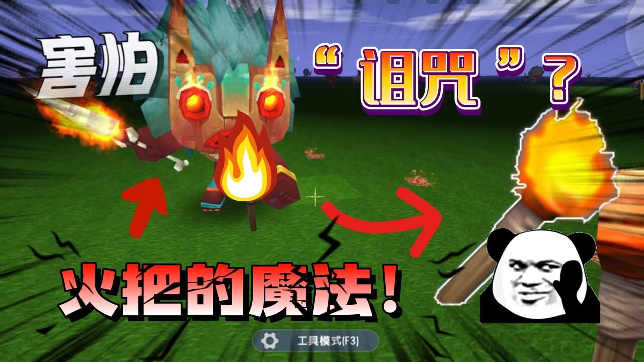 迷你世界:火把并不普通,也没有被诅咒!它还拥有一种强大的魔力