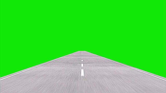 736公路绿幕素材!乡间公路,城市公路!#视觉艺术#公8