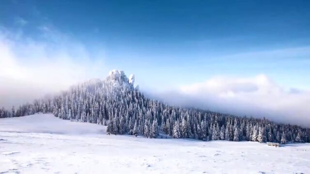 雪山雪景