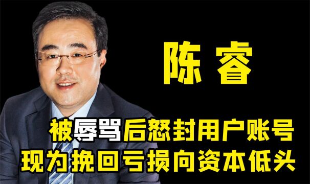 '舍本逐末'陈睿:曾是雷军手下,运营B站亏13亿,现为资本引公愤