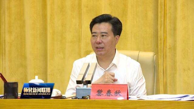 黎春秋:聚焦重点任务 狠抓问题整改 推动有效衔接工作提质增效走在前列