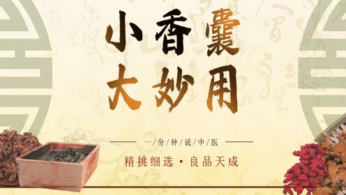 [图]43.《一分钟说中医》——小香囊大妙用（陈玥）