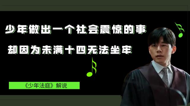 《少年法庭》少年做成震惊社会的事,却因为没满十四岁而不能送入监狱