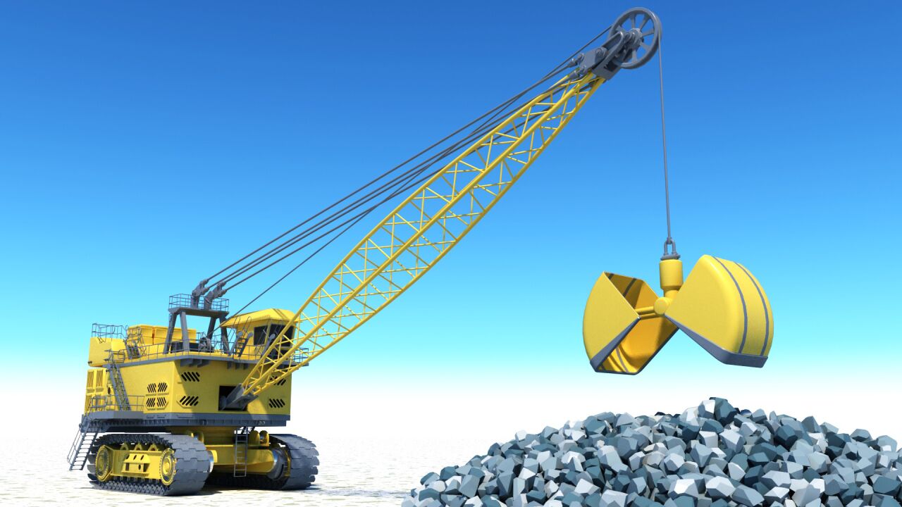 抓铲挖掘机,工程车玩具动画片,少儿趣味动画,幼儿启蒙益智早教_高清