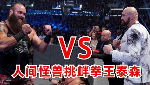 拳王泰森观战WWE，黑羊嚣张挑衅，双方冲突十几人都拉不住！
