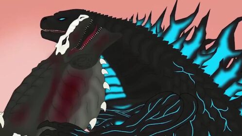 哥斯拉动画系列:毒液哥斯拉vs哥斯拉,毒液哥斯拉更凶了!